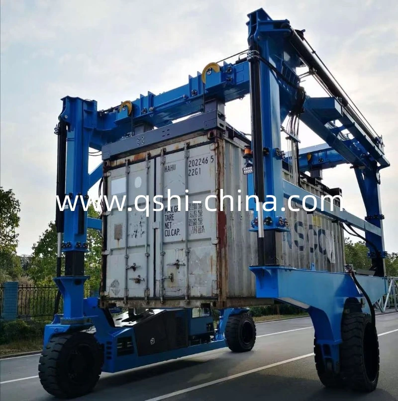 Rubber Tire Automated Shipping Container Lifting Sprinter Mobile Travel Lift Straddle Carrier