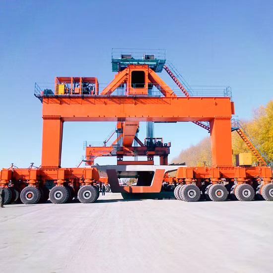 Gummibereifter Container-Portalhubwagen